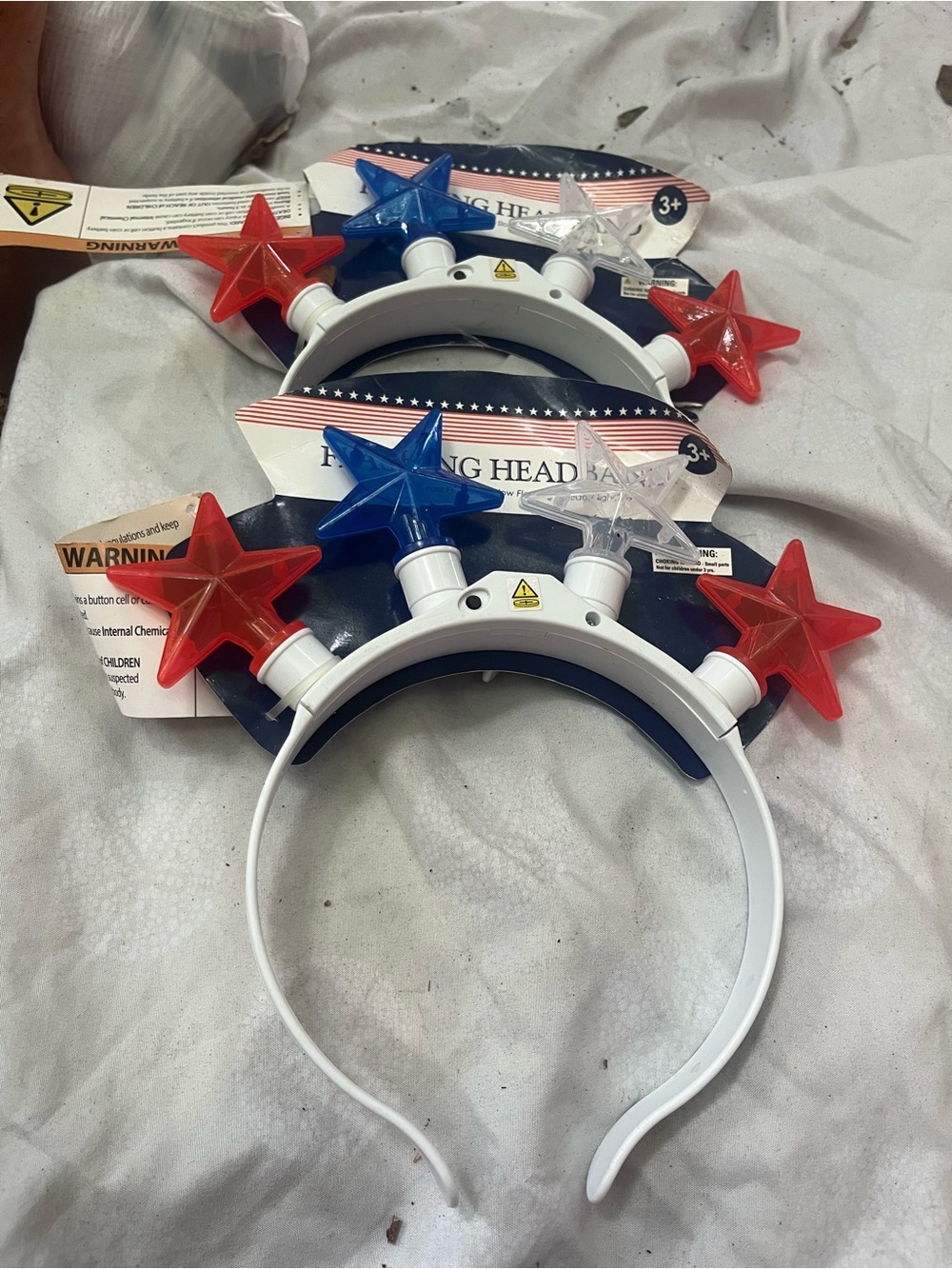 Patriotic Star Light-Up Headband for Kids - Red, White & Blue